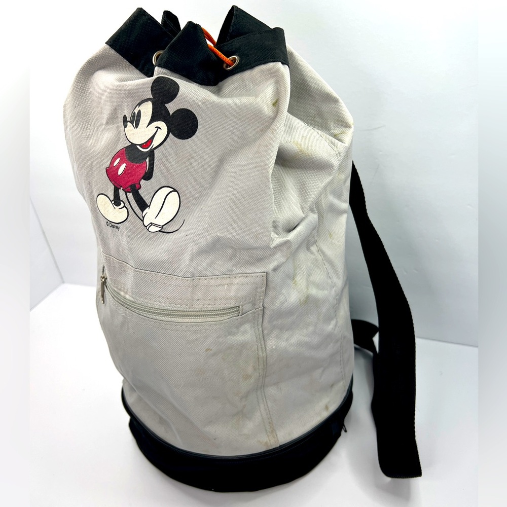 Disney Drawstring Backpack Mickey Mouse Tote Insu… - image 1